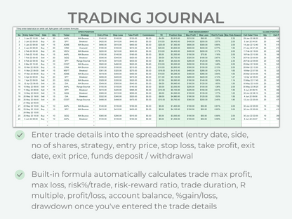 Stock Trading Journal